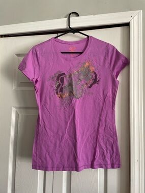 Fox Women's Pinkish Purple Graphic Short Sleeve Tee